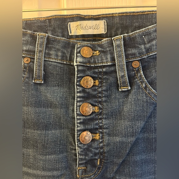 Madewell 9" Mid-Rise Skinny Jeans: Button-Front Edition Size 29 - Picture 7 of 12